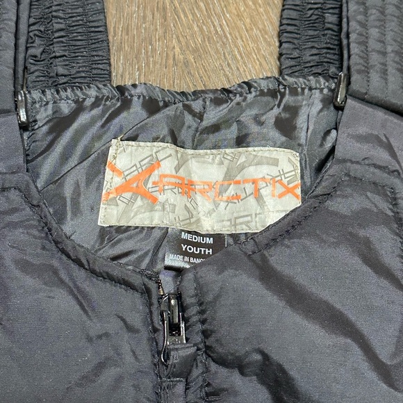 Arctix Kids' Insulated Snow Snowboarding Ski Bib‎ Overalls, Black, Youth Medium - Picture 4 of 10